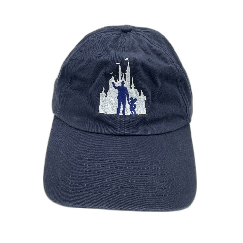Disney Parks Hat Embroidered Cap Cinderella Castle Mickey Walt